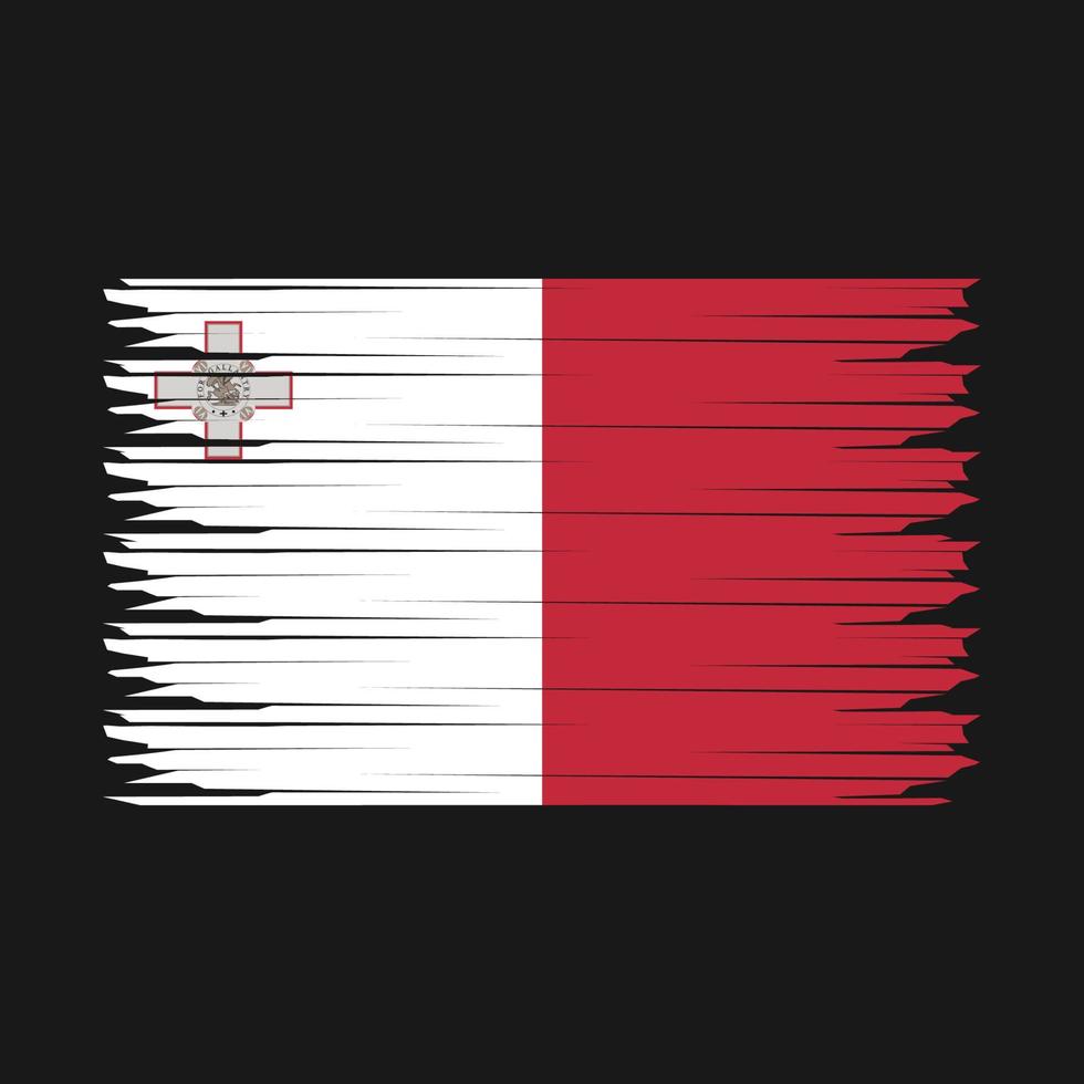 Malta bandera ilustración vector