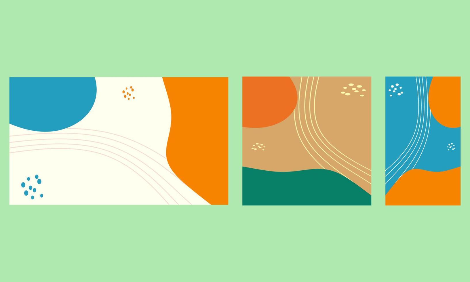 trendy abstract art template vector illustration, with a natural themed, perfect for advertising, social media, banner background needs.