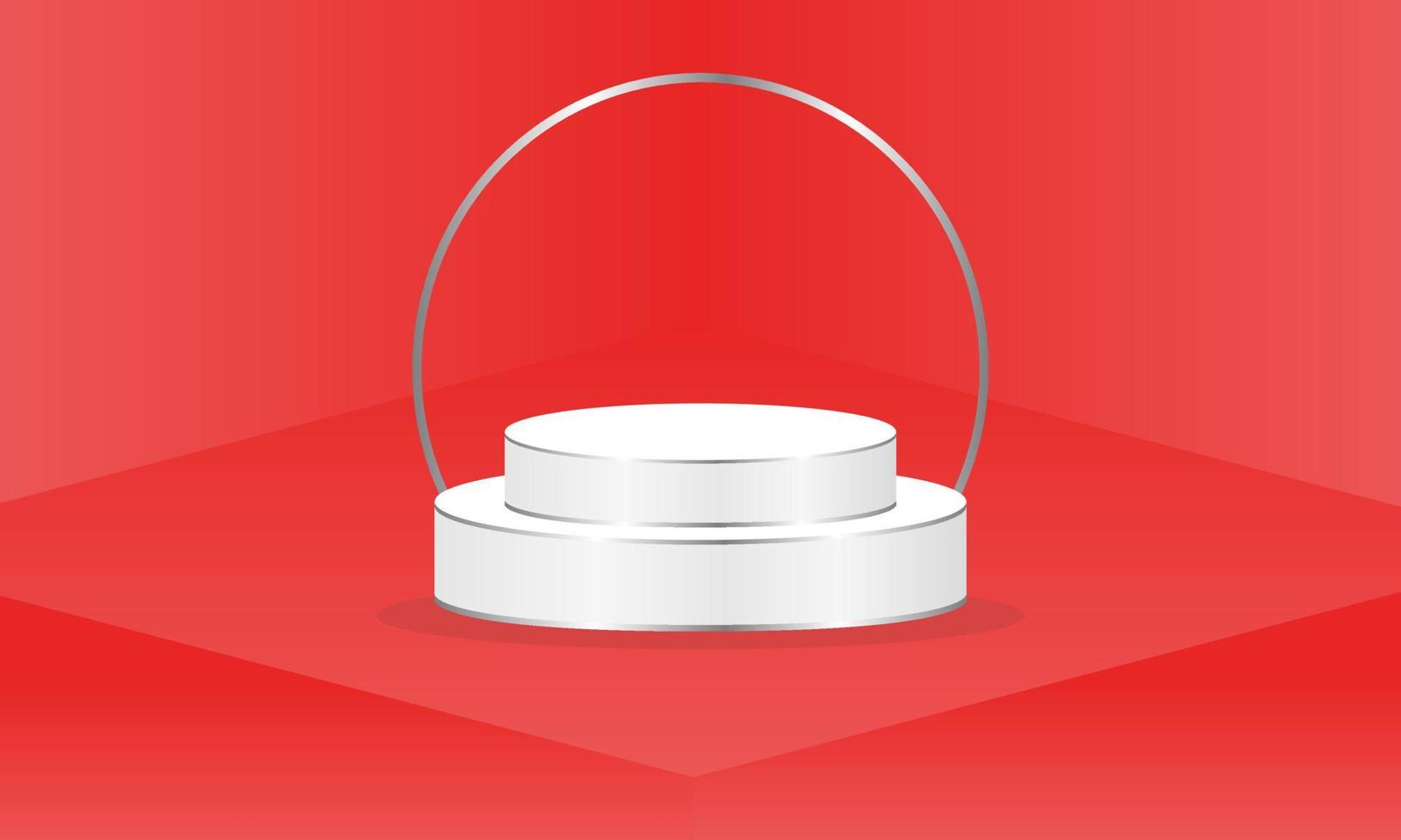 vector illustration 3d podium background design, perfect for advertising, social media post, wallpaper, and other graphic needs.