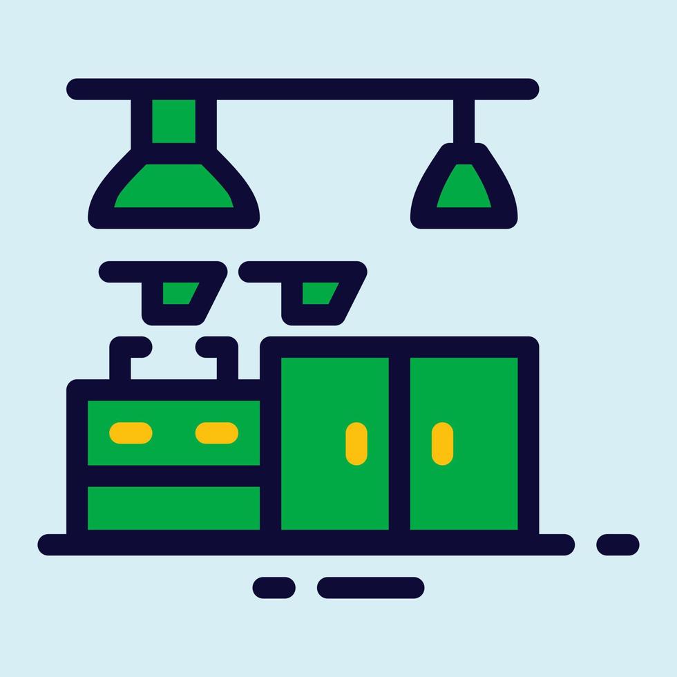 simple kitchen icon vector illustration modern trendy design, suitable for advertisement, website, social media post and other graphic needs.