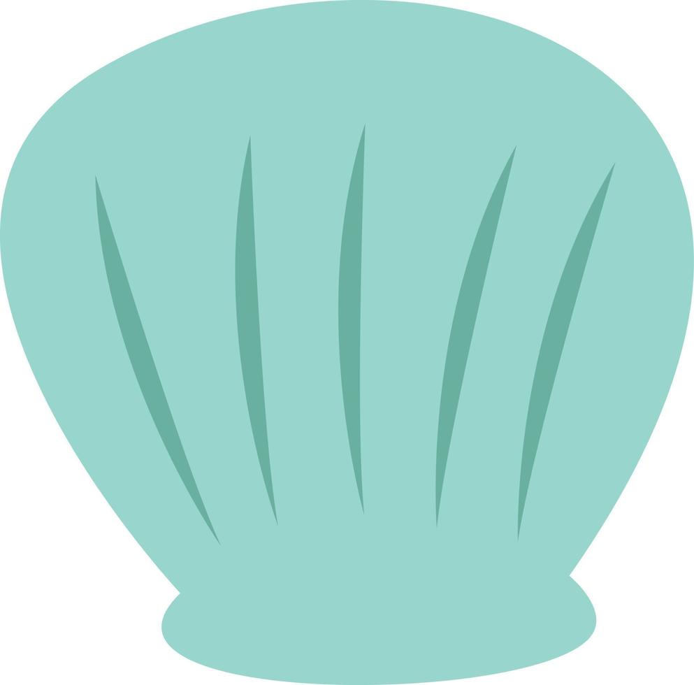 Sea blue shell. vector