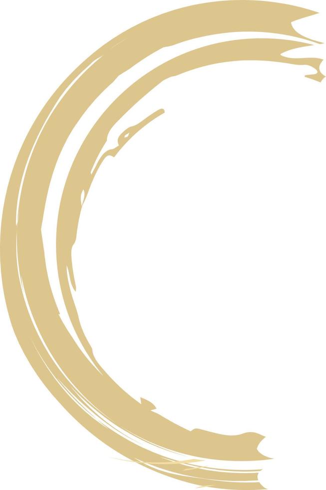 The semicircle is abstract for decoration. vector
