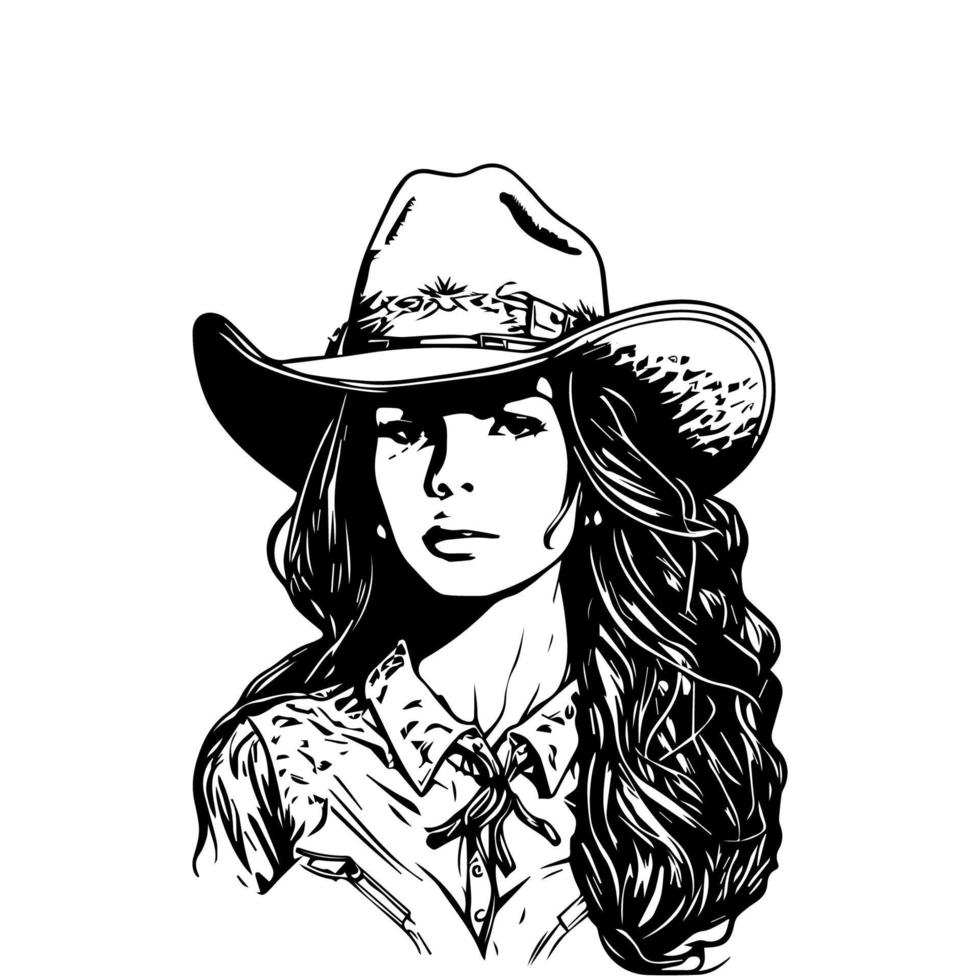 A stylish Chicano girl in black and white, rendered in intricate Hand drawn line art illustration vector