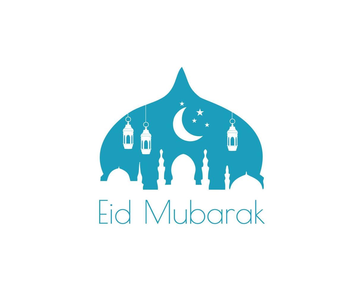 islámico eid Mubarak saludo tarjeta vector. prima vector diseño. mejor para bandera, pegatina diseño, social medios de comunicación. disponible en eps 10