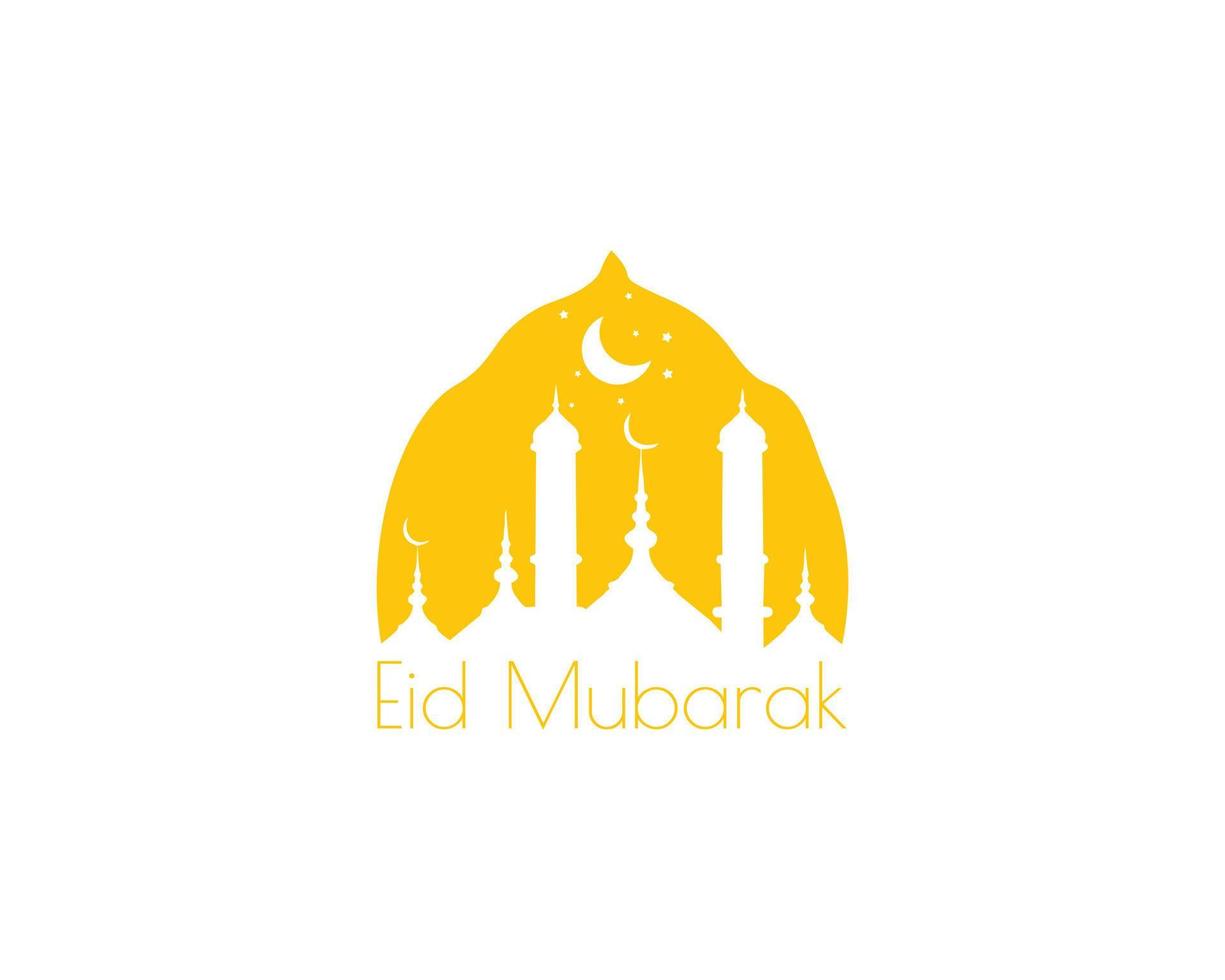 islámico eid Mubarak saludo tarjeta vector. prima vector diseño. mejor para bandera, pegatina diseño, social medios de comunicación. disponible en eps 10