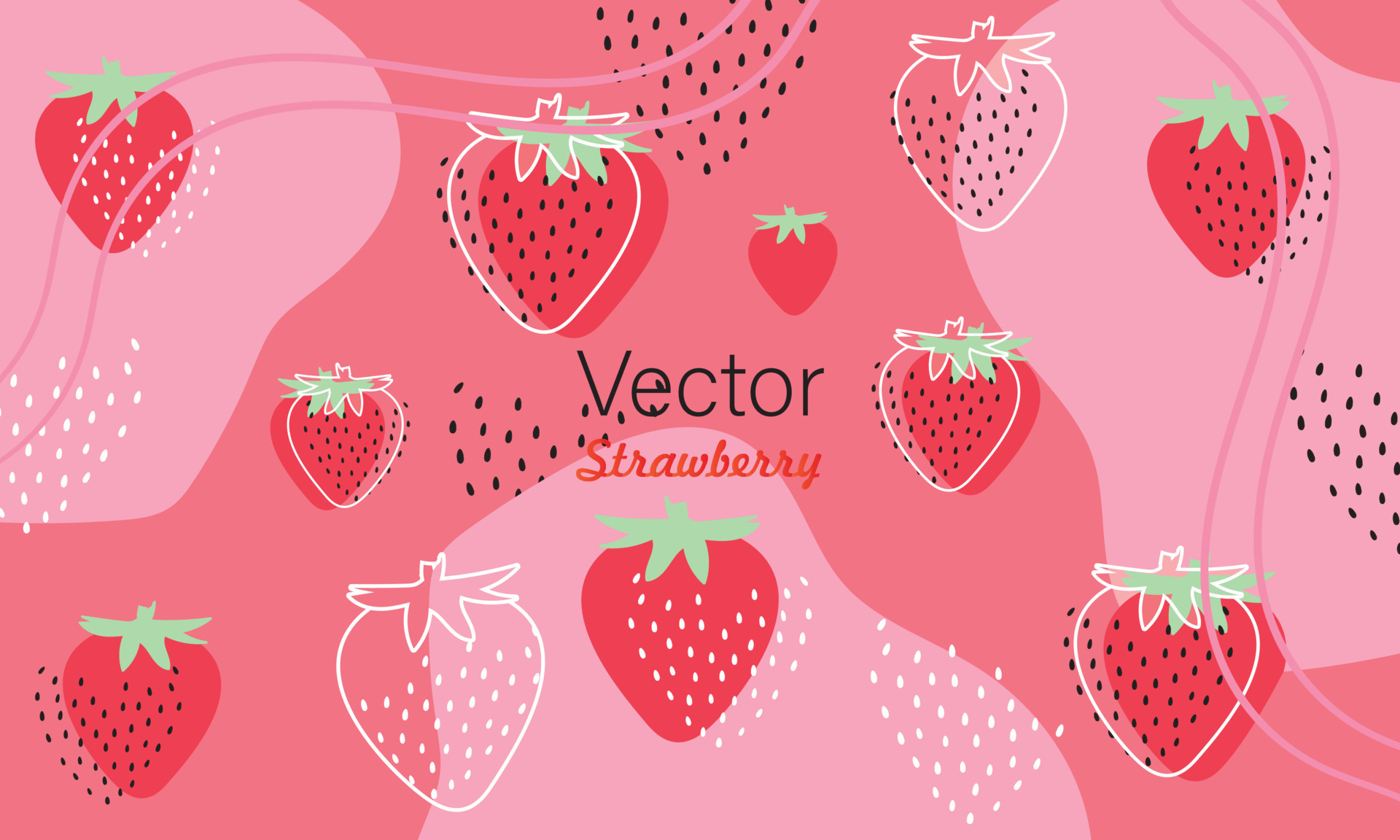 seamless background with strawberry 21568867 Vector Art at Vecteezy