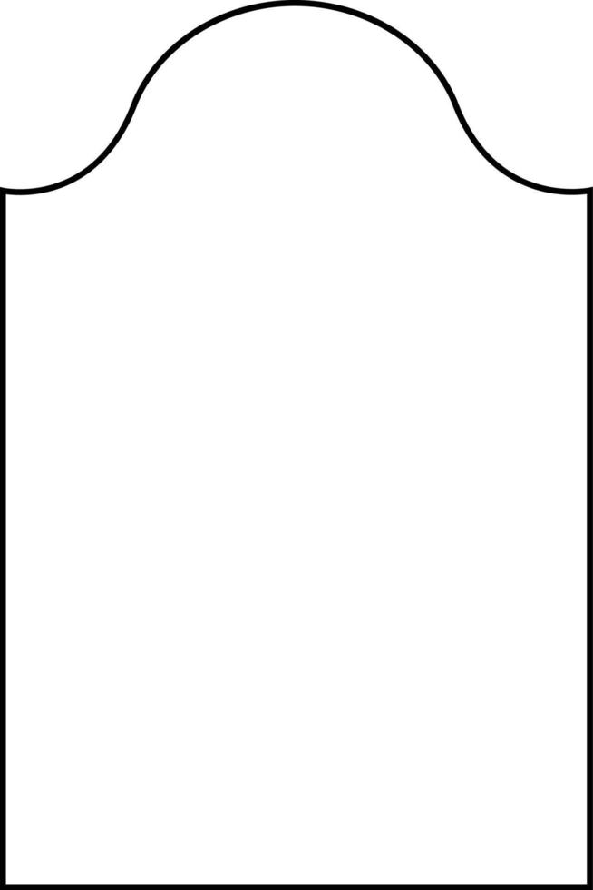 Minimalistic linear arches frame, elements and illustrations in simple linear style vector