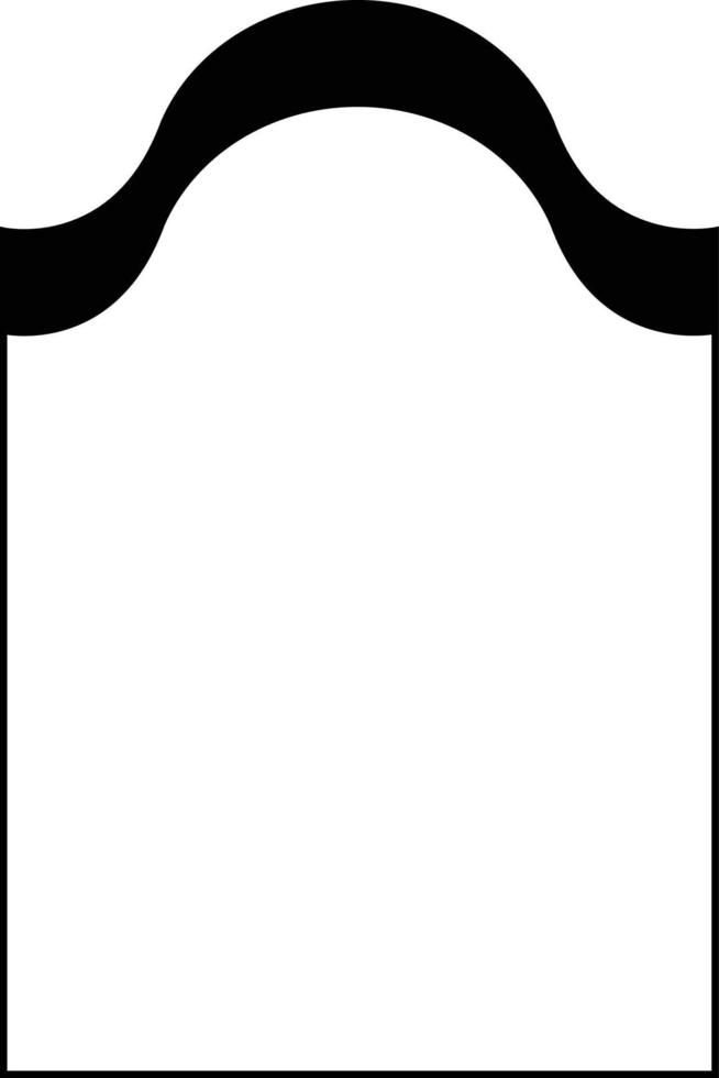 Minimalistic linear arches frame, elements and illustrations in simple linear style vector