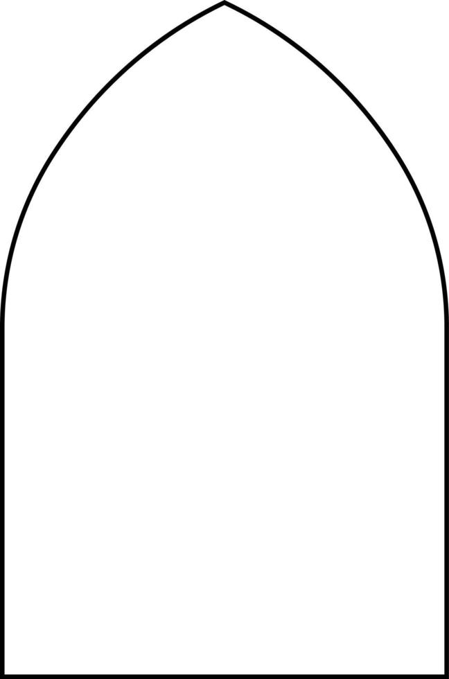 Minimalistic linear arches frame, elements and illustrations in simple linear style vector
