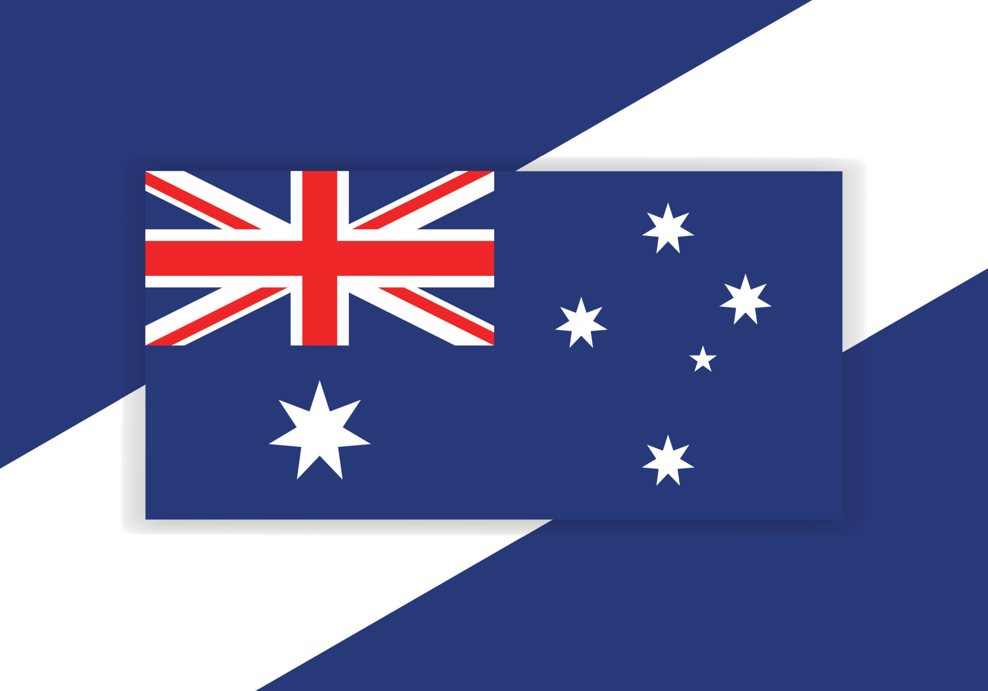 vector Australia bandera. país bandera diseño. plano vector bandera. 21569088 Vector en Vecteezy