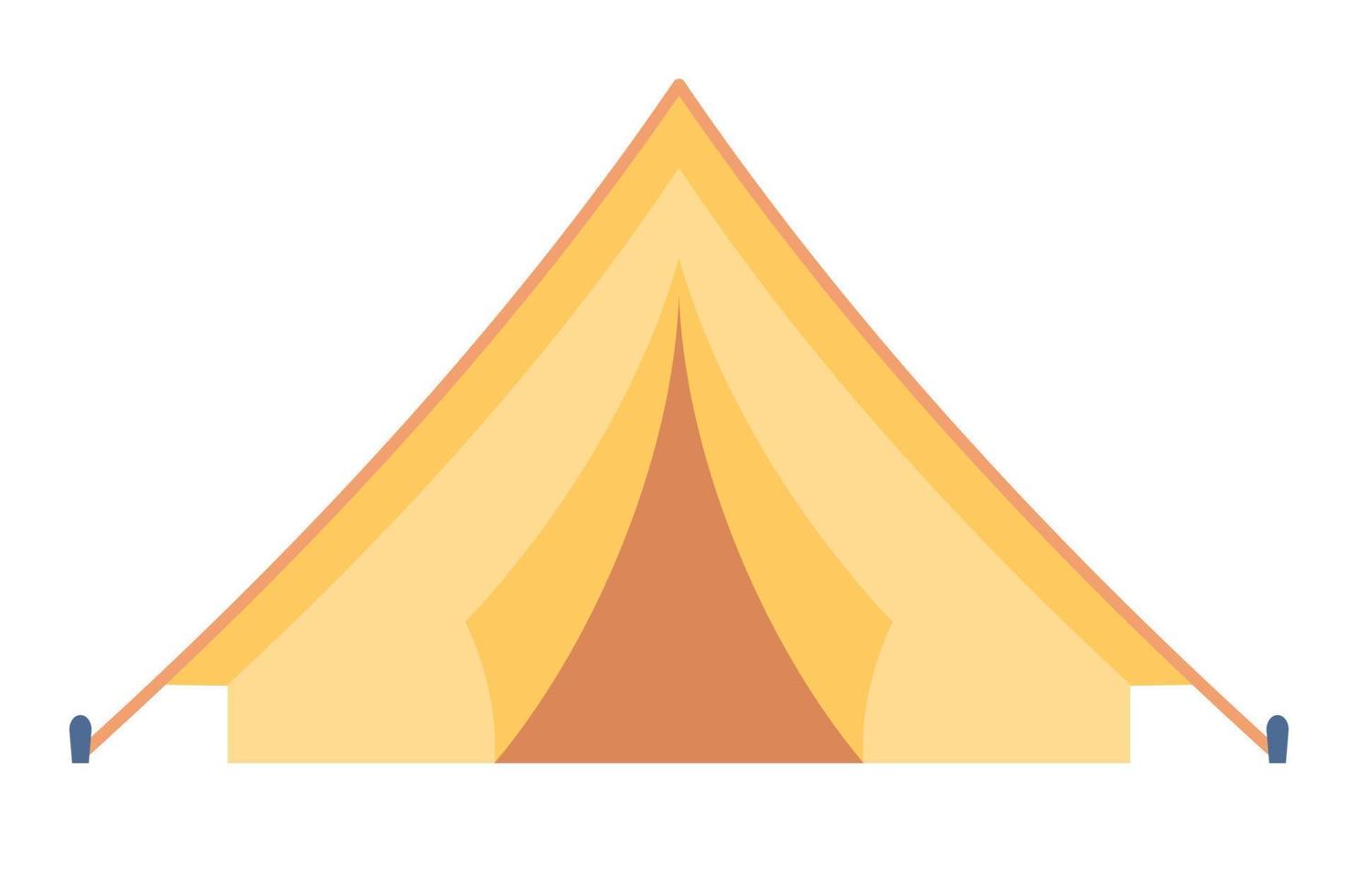 Tent icon. Camping in outdoor travel concept. Vector flat illustration