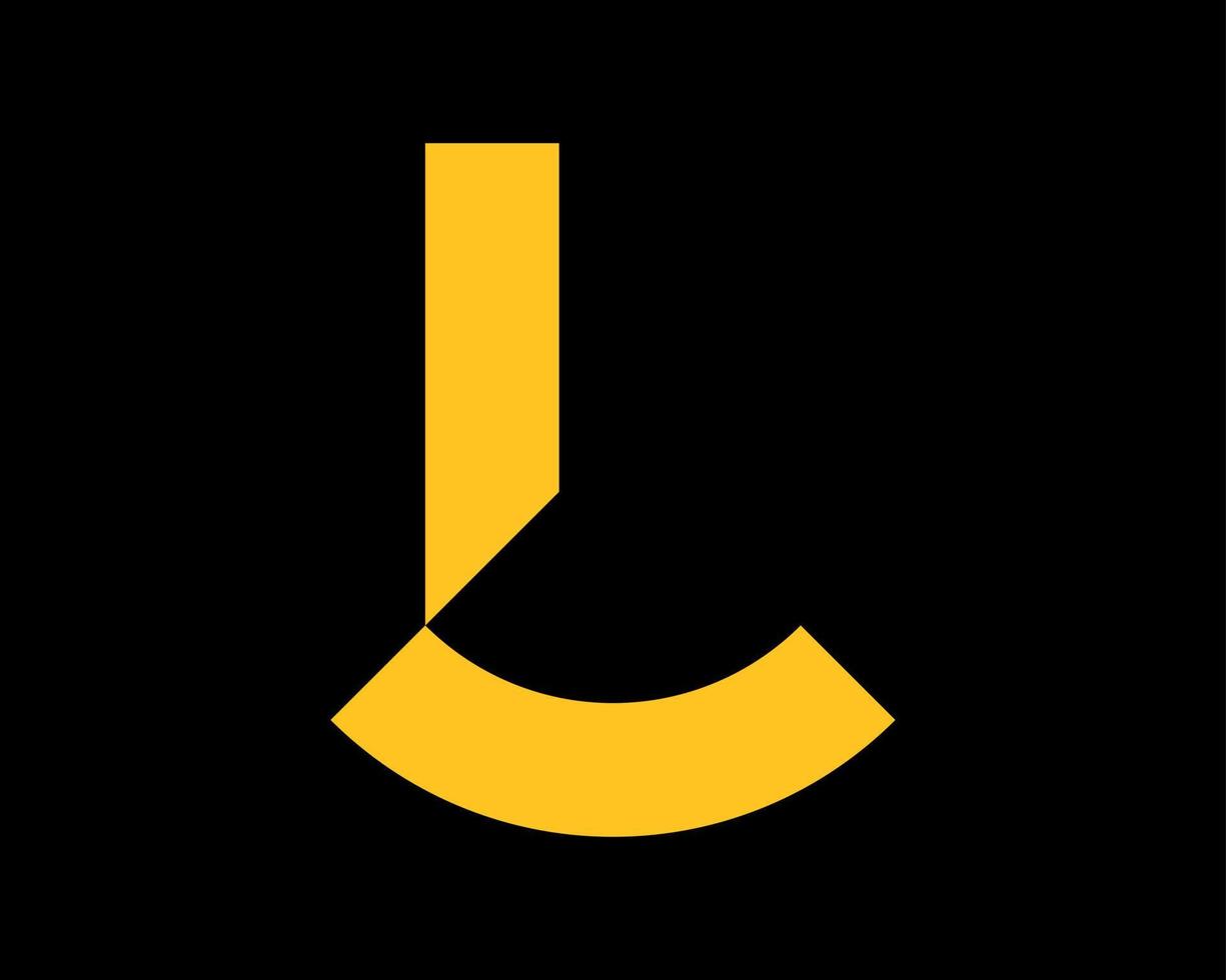 letra l iniciales monograma sencillo mínimo sonrisa contento alegre divertido felicidad icono vector logo diseño