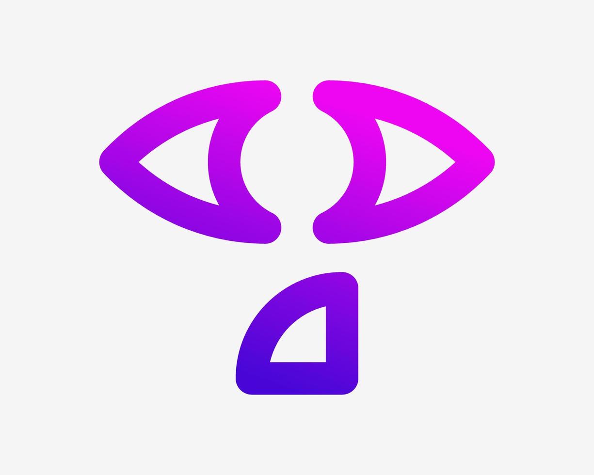 letra t iniciales ojo visión iris vista globo ocular monograma vistoso moderno vector logo diseño