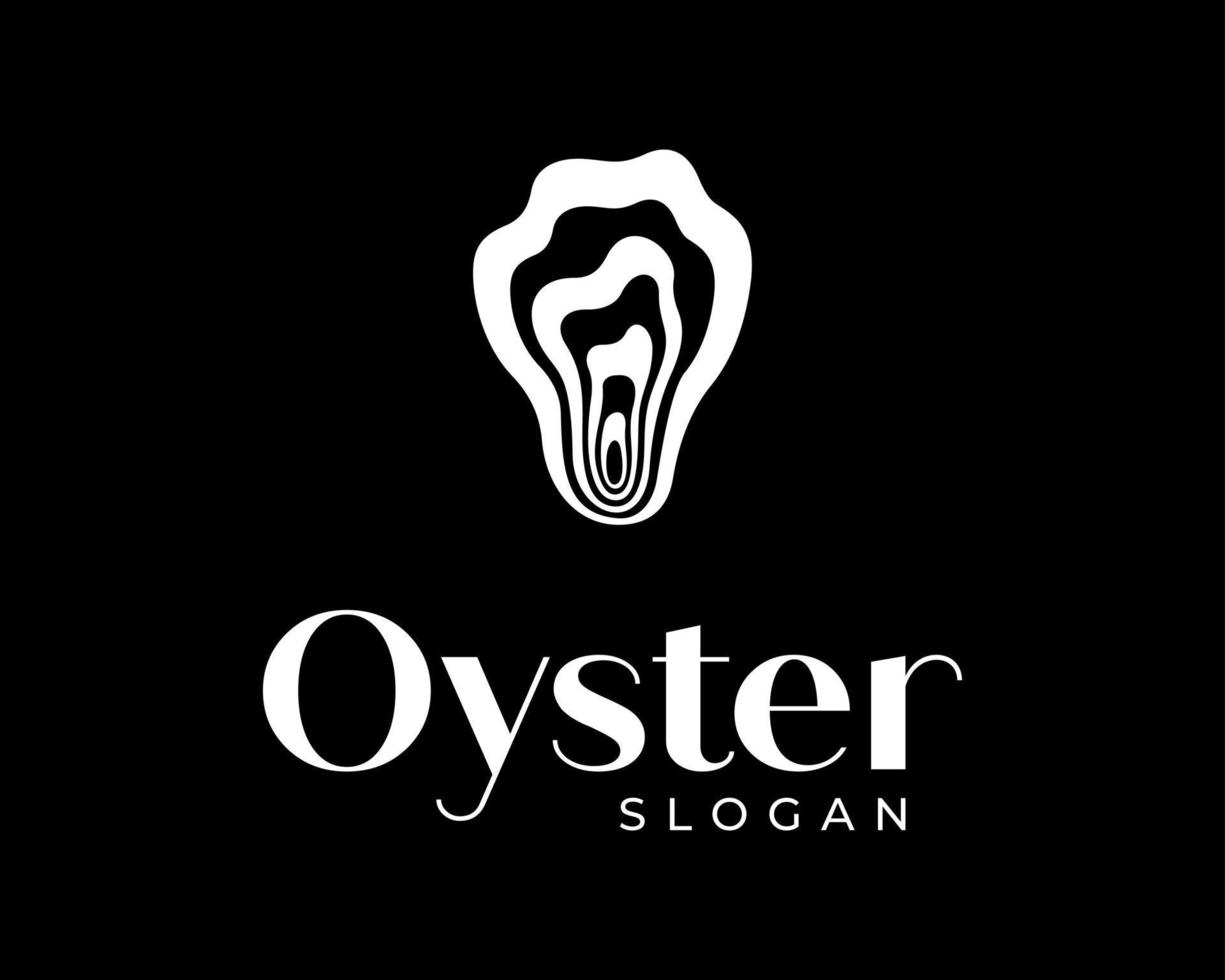 Oyster Shell Scallop Pearl Mussel Bivalve Clam Abstract Luxury Simple Modern Vector Logo Design