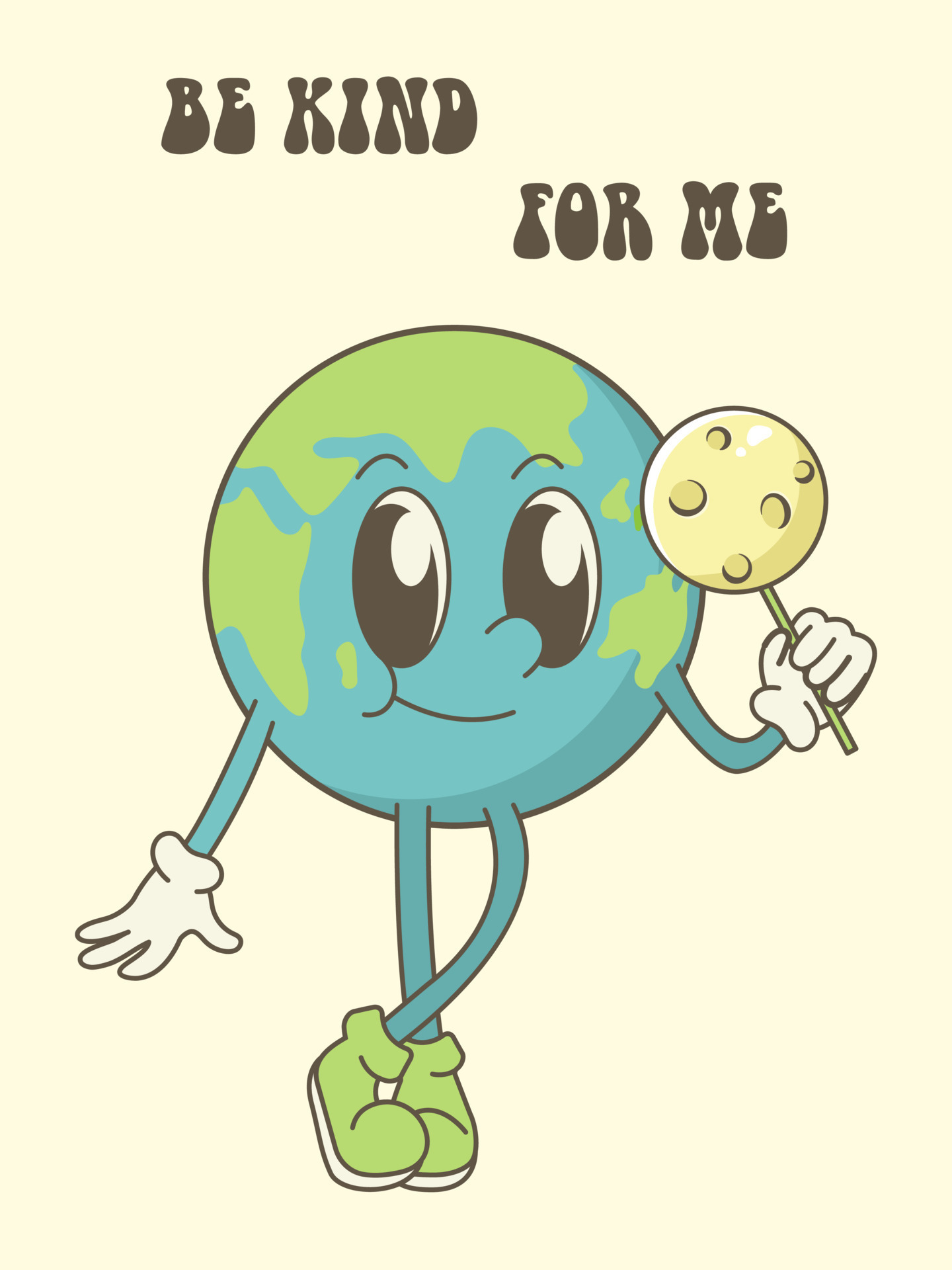 Cartoon Save The Planet Save the planet in trendy retro cartoon style. World Environment Day card. Save planet concept. 21570346 Vector Art at Vecteezy