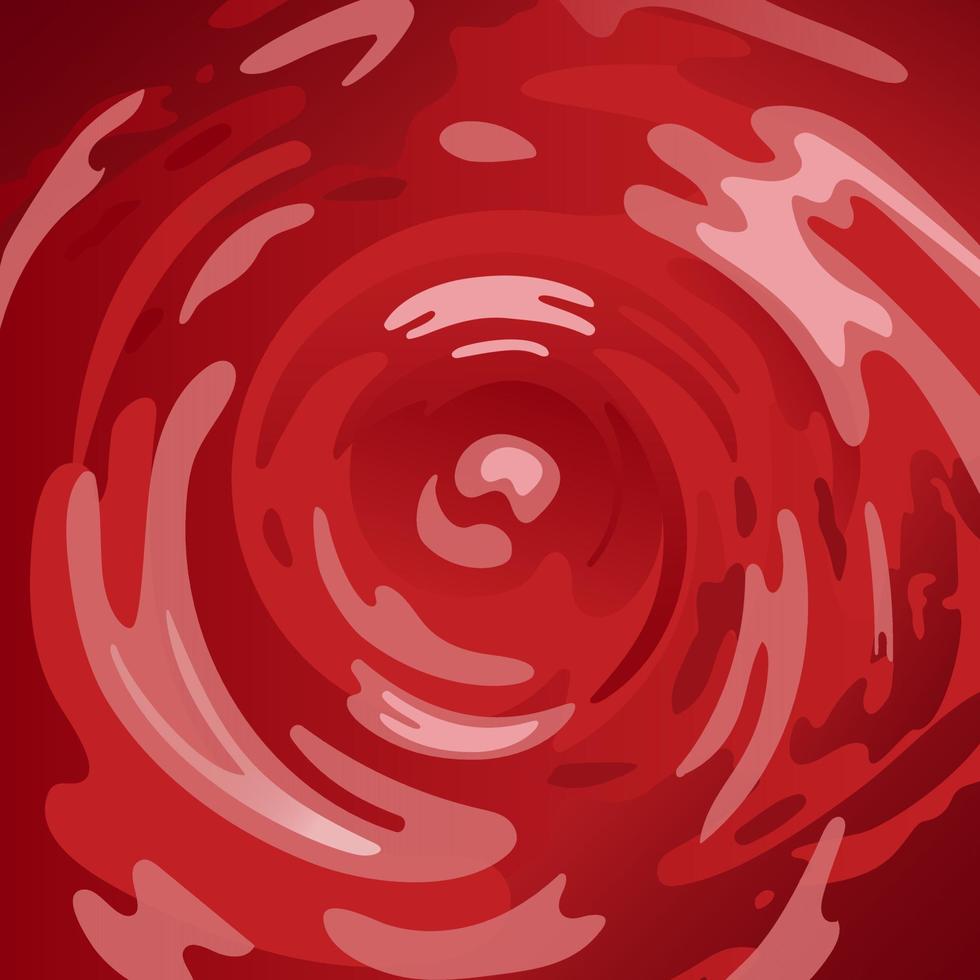 Realistic vector illustration. Funnel of red liquid, whirlpool, swirl. Wine, juice or blood. Template for design, poster, advertising banner. National Donor Day. Hemophilia. Blood diseases