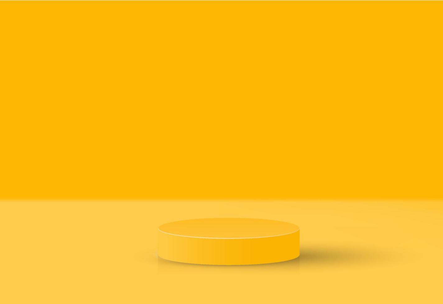 Abstract 3d podium for product presentation with geometric shapes, Empty round podium,Platforms for product presentation and shadows and light. vector