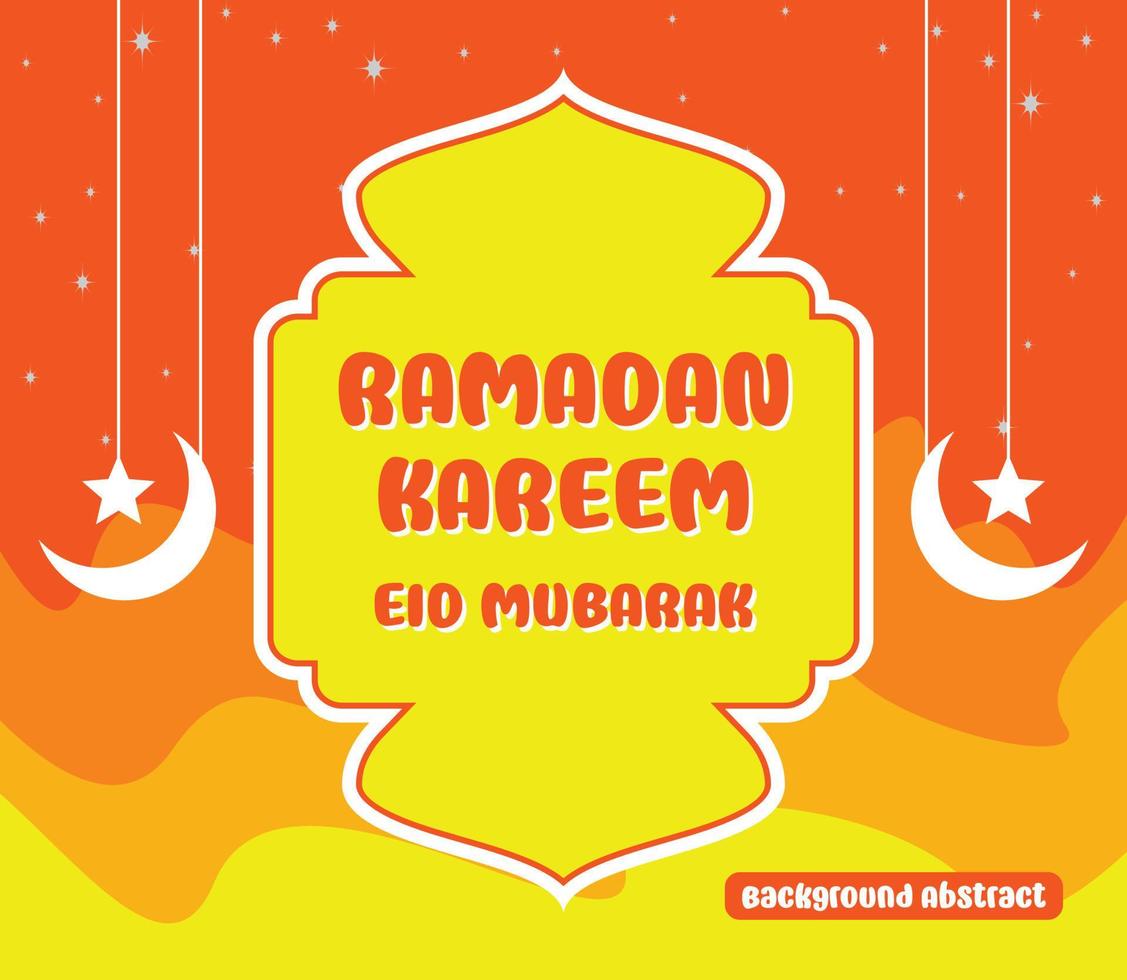 editable ramadan sale poster templates. with moon and star ornaments. Design for social media and web. Vector illustration