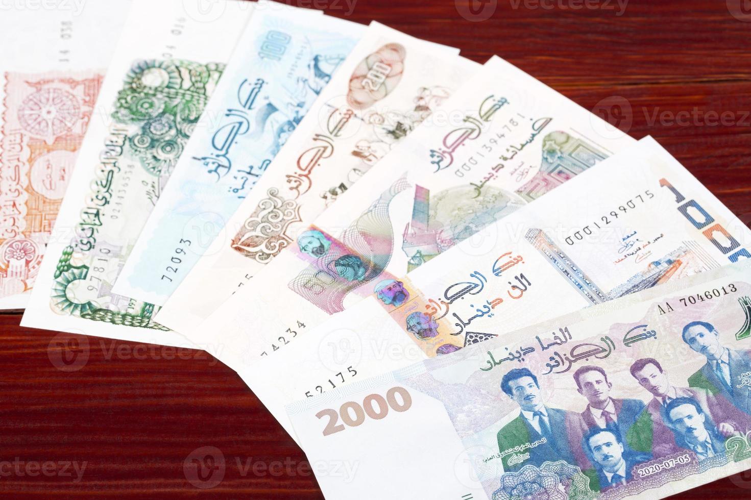 Algerian money a business background photo