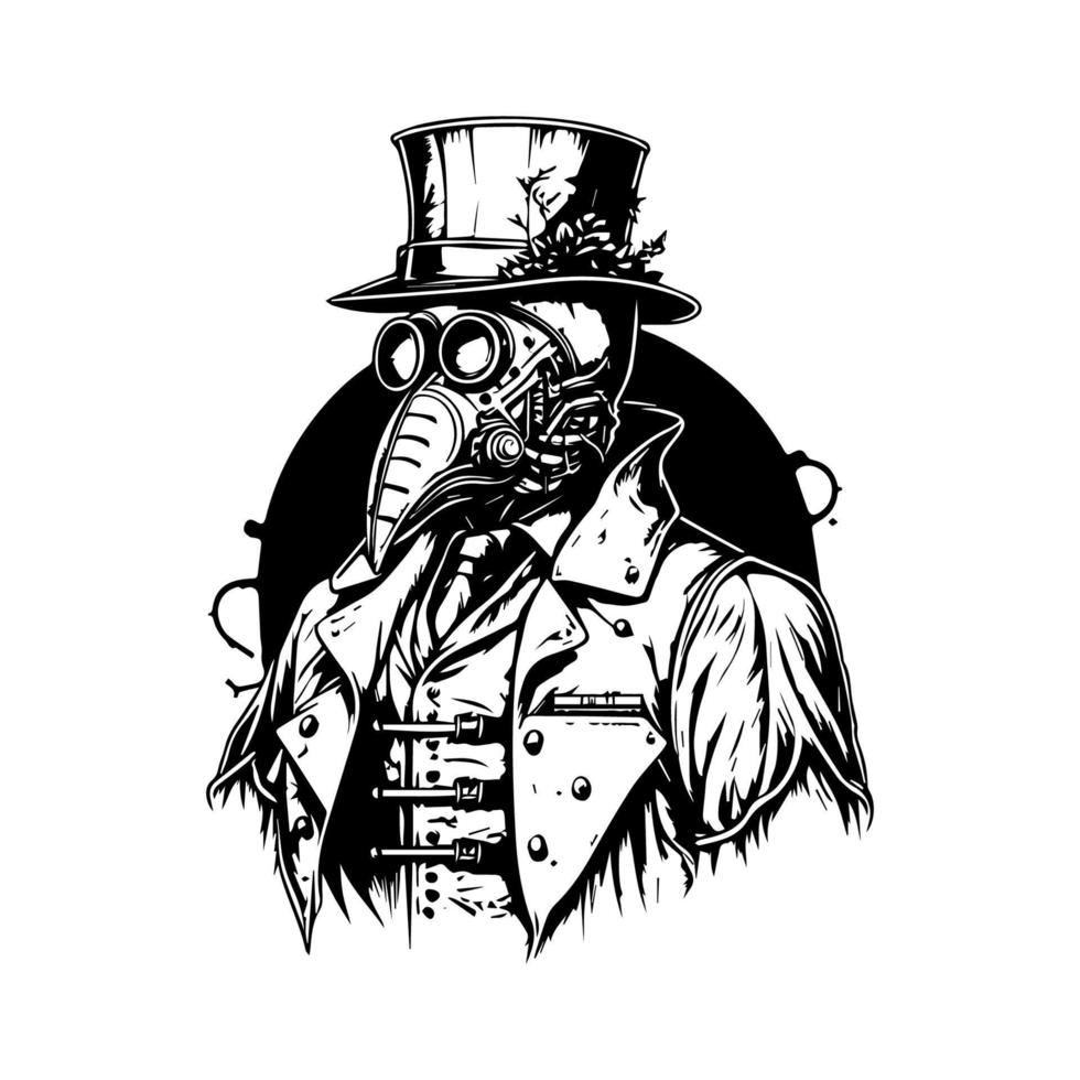 Bold and striking Hand drawn line art illustration of an Indian American chief head, showcasing strength, wisdom, and cultural heritage vector