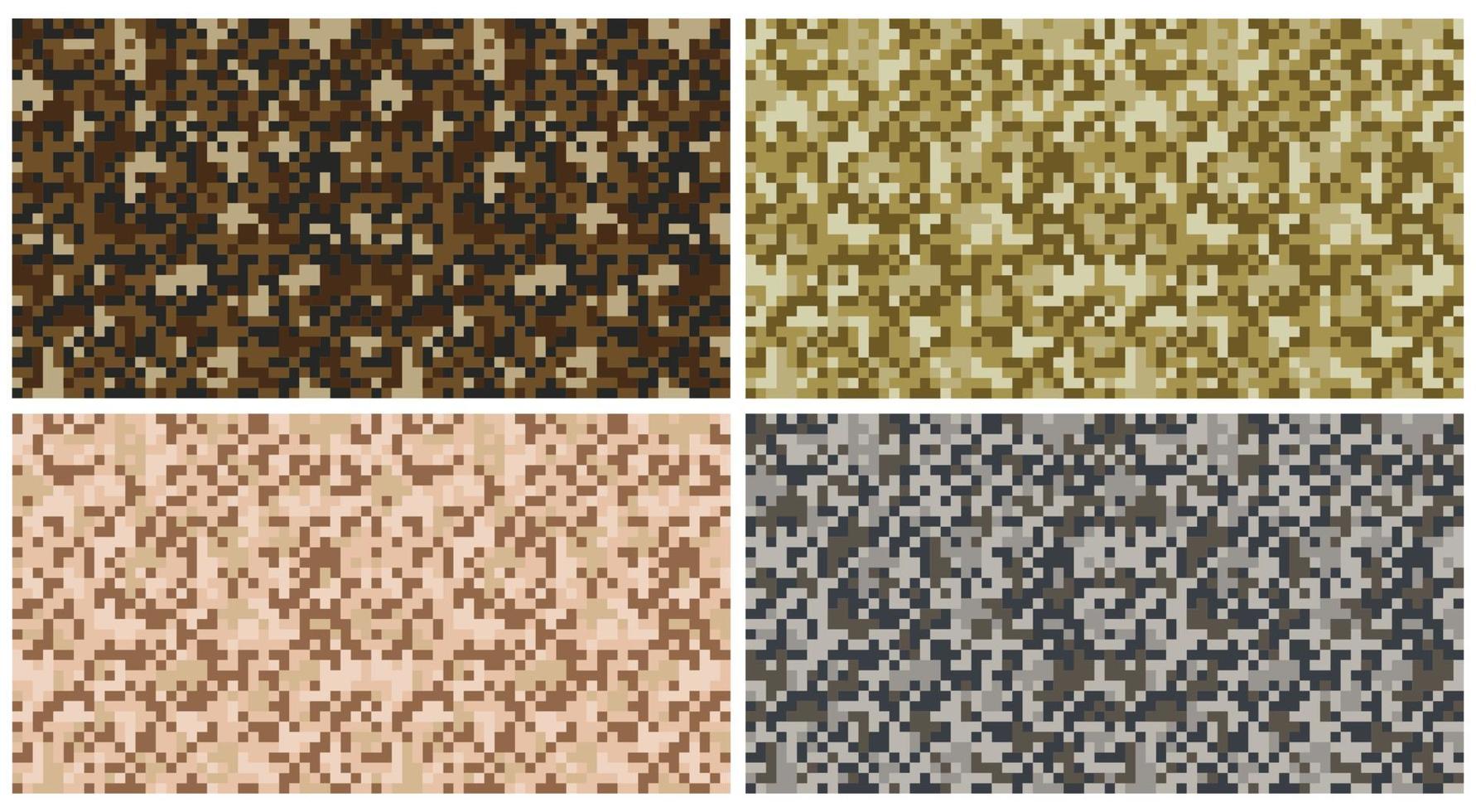 moderno pixelado digital de moda camuflaje patrón, vector ilustración impresión. sin costura vector fondo de pantalla antecedentes