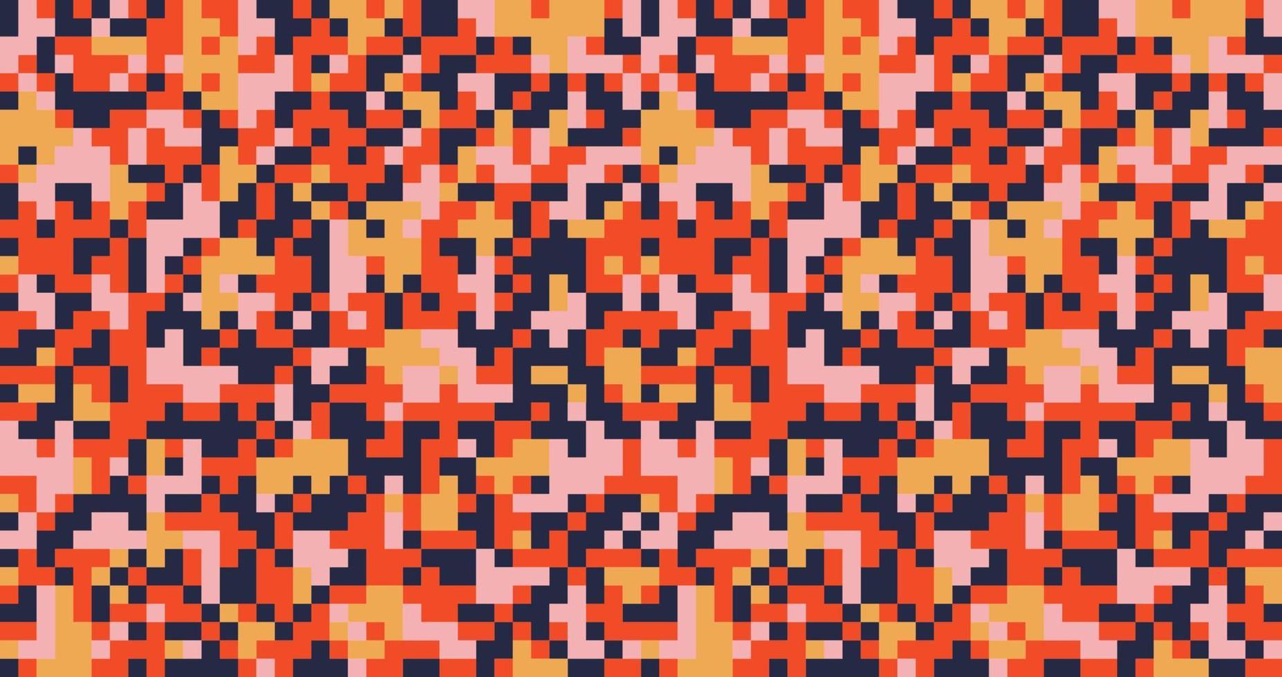 Modern Pixelated Digital fashionable camouflage pattern, vector illustration print. Seamless vector wallpaper background