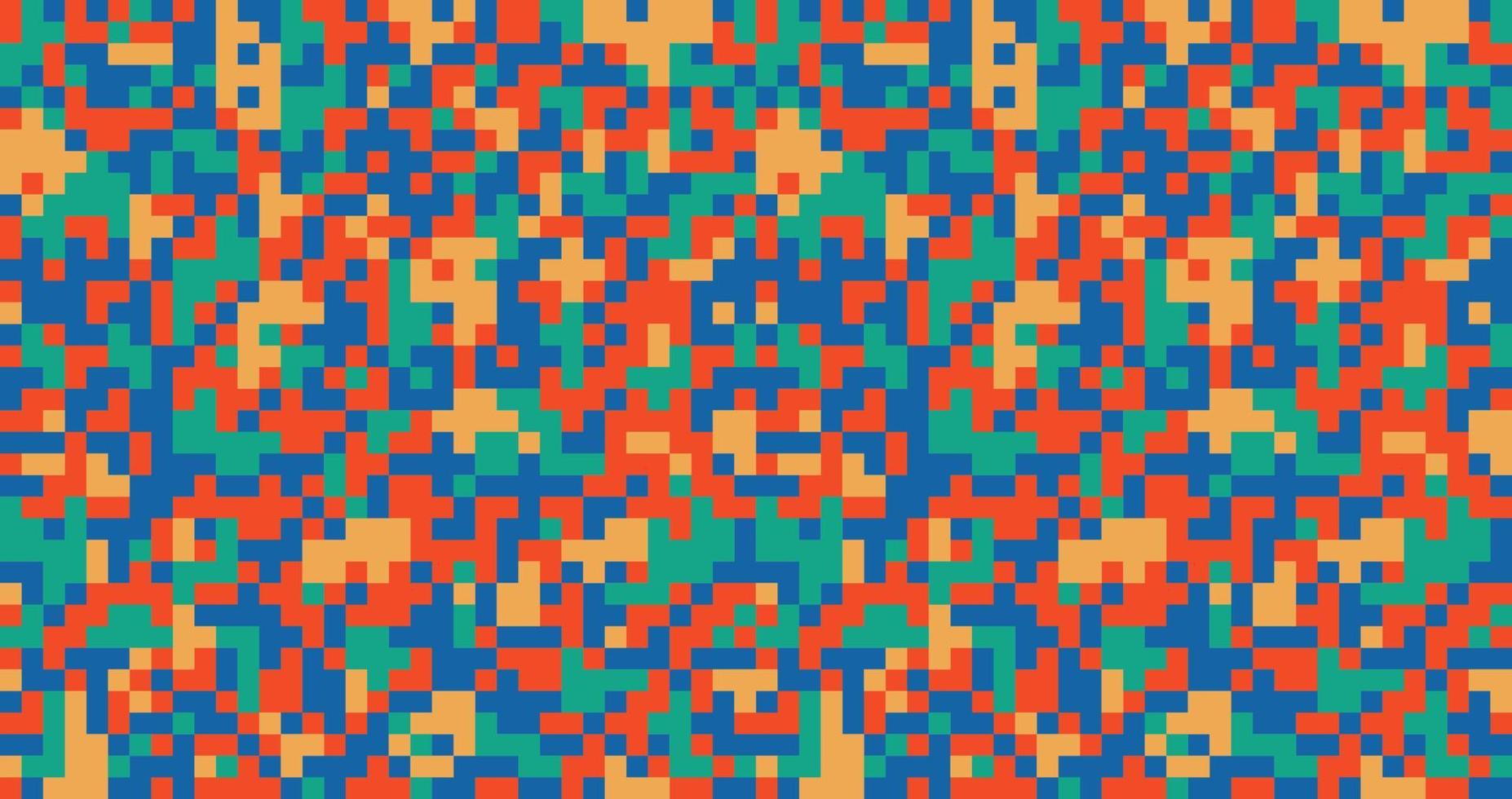 Modern Pixelated Digital fashionable camouflage pattern, vector illustration print. Seamless vector wallpaper background
