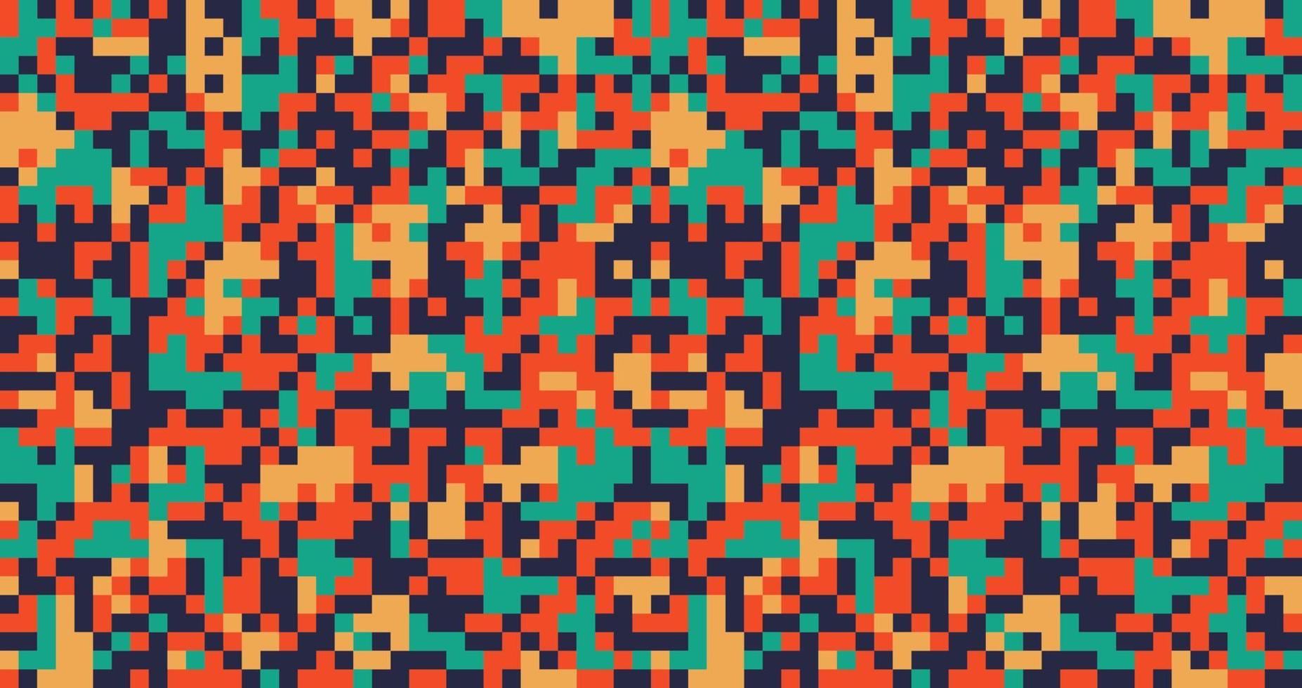 Modern Pixelated Digital fashionable camouflage pattern, vector illustration print. Seamless vector wallpaper background