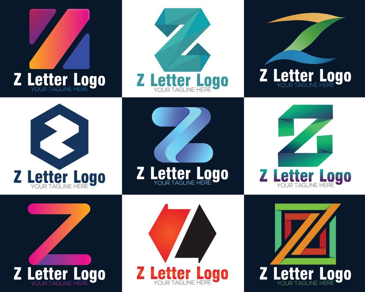 Creative Z letter logo design template. vector