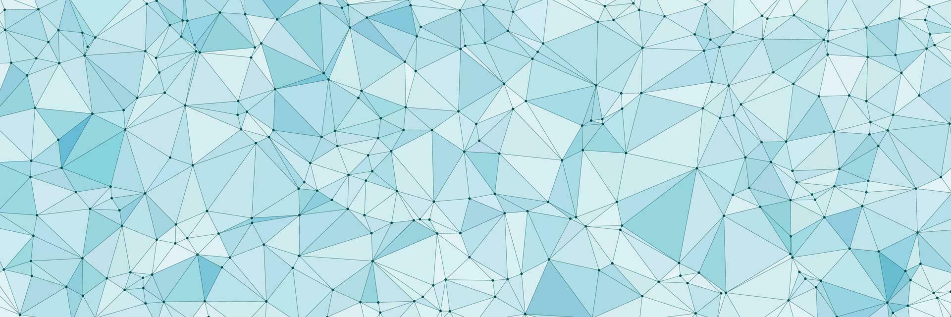 Abstract blue geometric background with triangle shape pattern and molecular vector