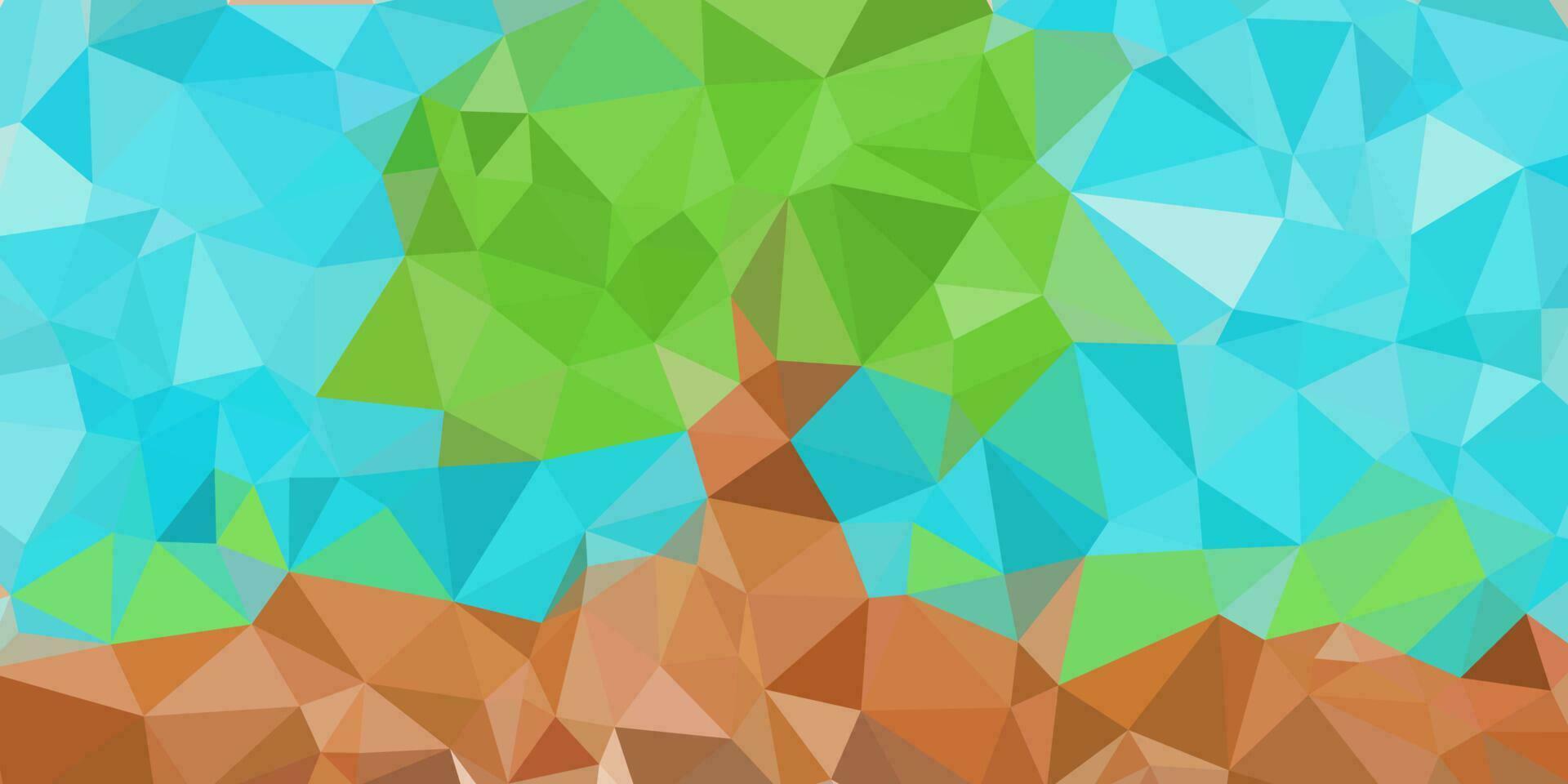 abstract tree background with triangles shape vector