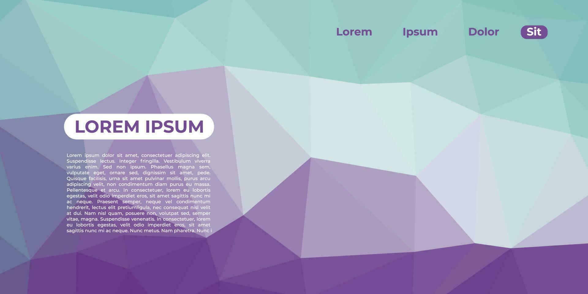 abstract colorful background with triangle shapes. landing page illustration. vector