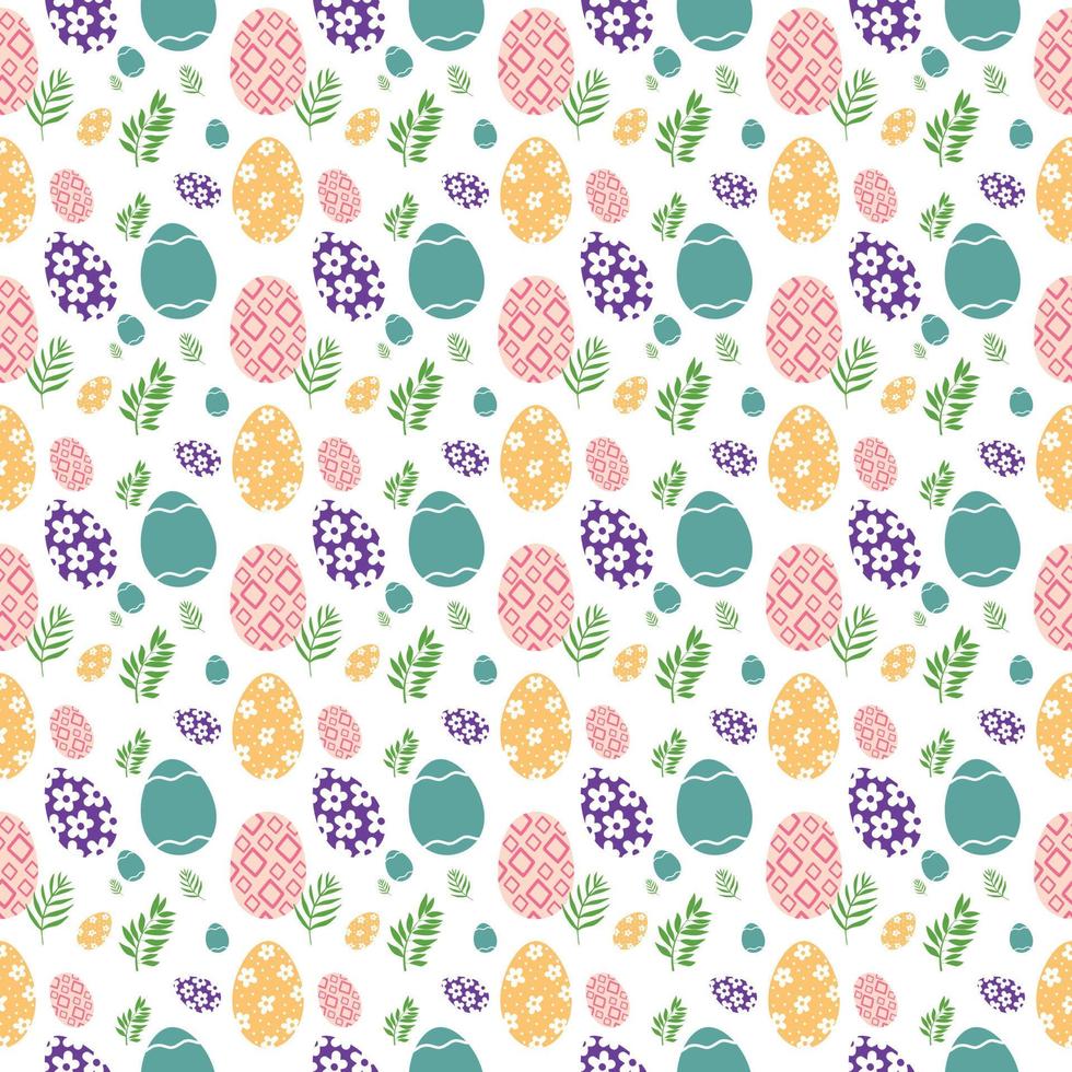 Colorful Easter seamless pattern vector
