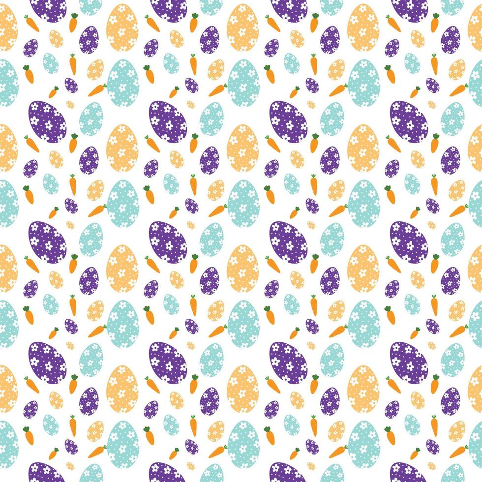 Colorful Easter seamless pattern vector