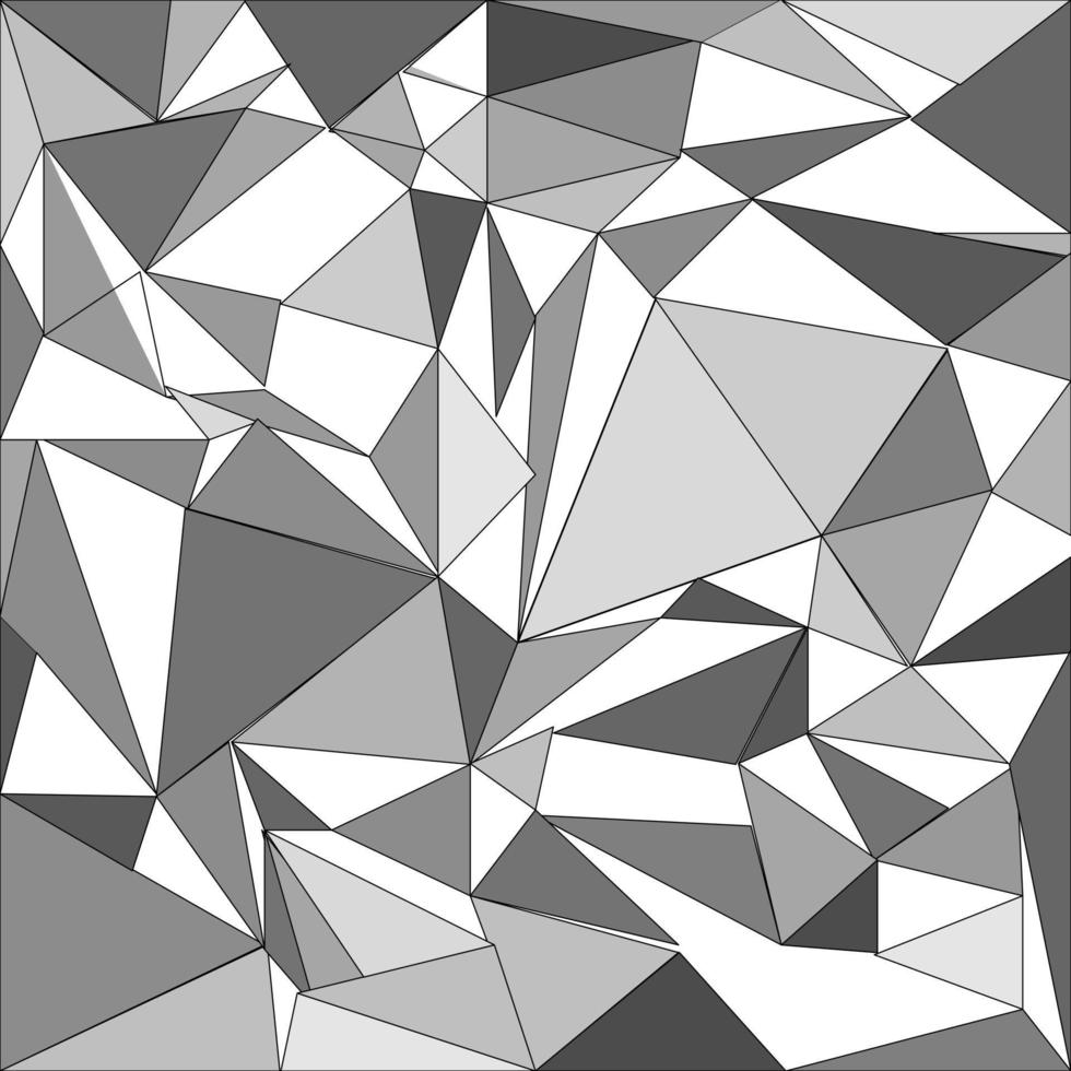 beauty low poly white and gray classic color abstract polygon effect design background vector