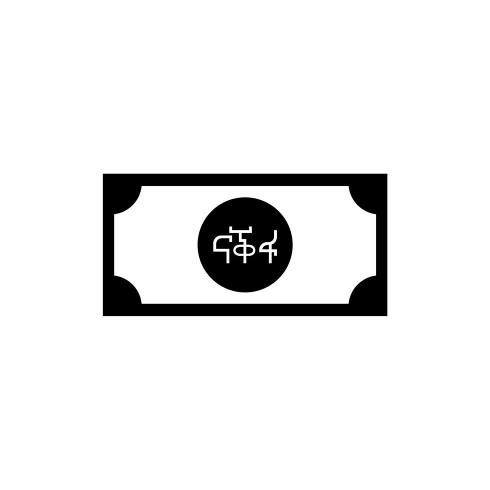 Eritrea Currency Symbol, Eritrean Nafka Icon, ERN Sign. Vector Illustration