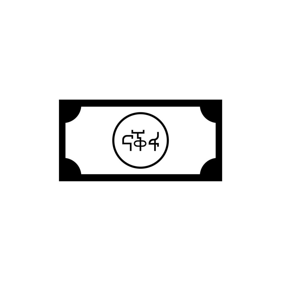 Eritrea Currency Symbol, Eritrean Nafka Icon, ERN Sign. Vector Illustration