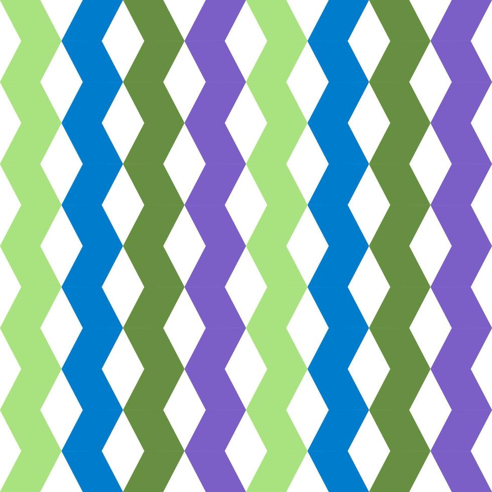 beauty vertical sweet abstract seamless pattern green purple and blue wave on white background vector