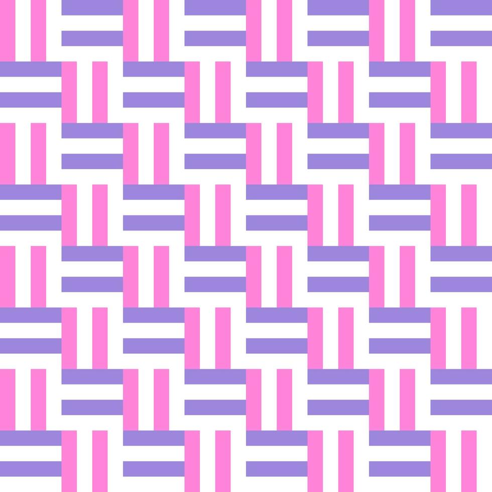 abstract lines weave knit pink violet and purple multi shape on white background for textile and paper gift vector
