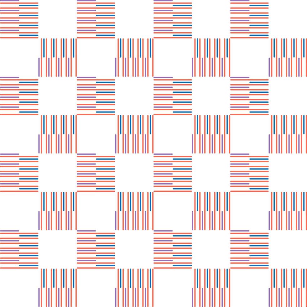 decorative multicolor lines shape and color cross vertical and horizontal on white background vector