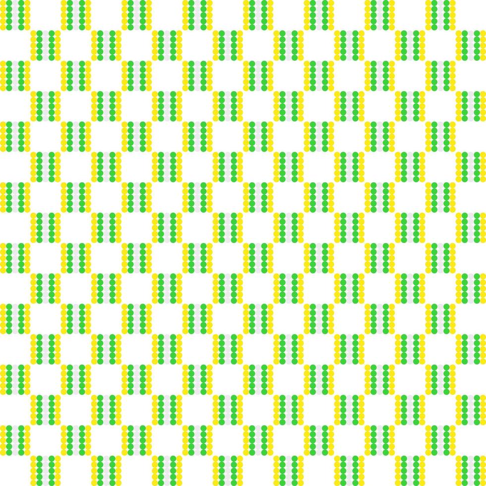 abstract wallpaper pokal dot lines weave knit green and yellow multi shape on white background for textile and paper gift vector