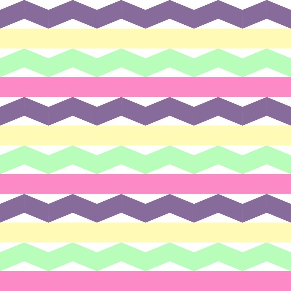 beauty sweet abstract seamless pattern purple and green wave mix yellow pink line on white background vector