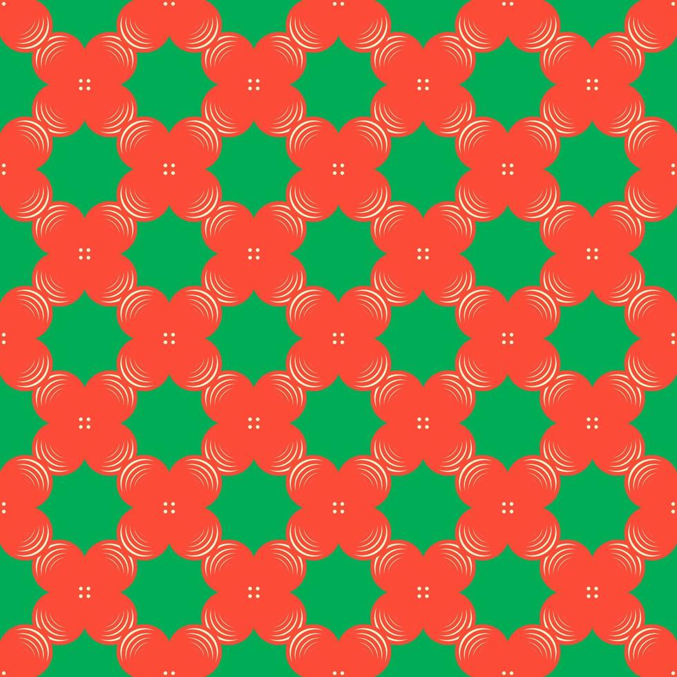 red flower blooming in green background. christmas celebrate wallpaper gift collection vector