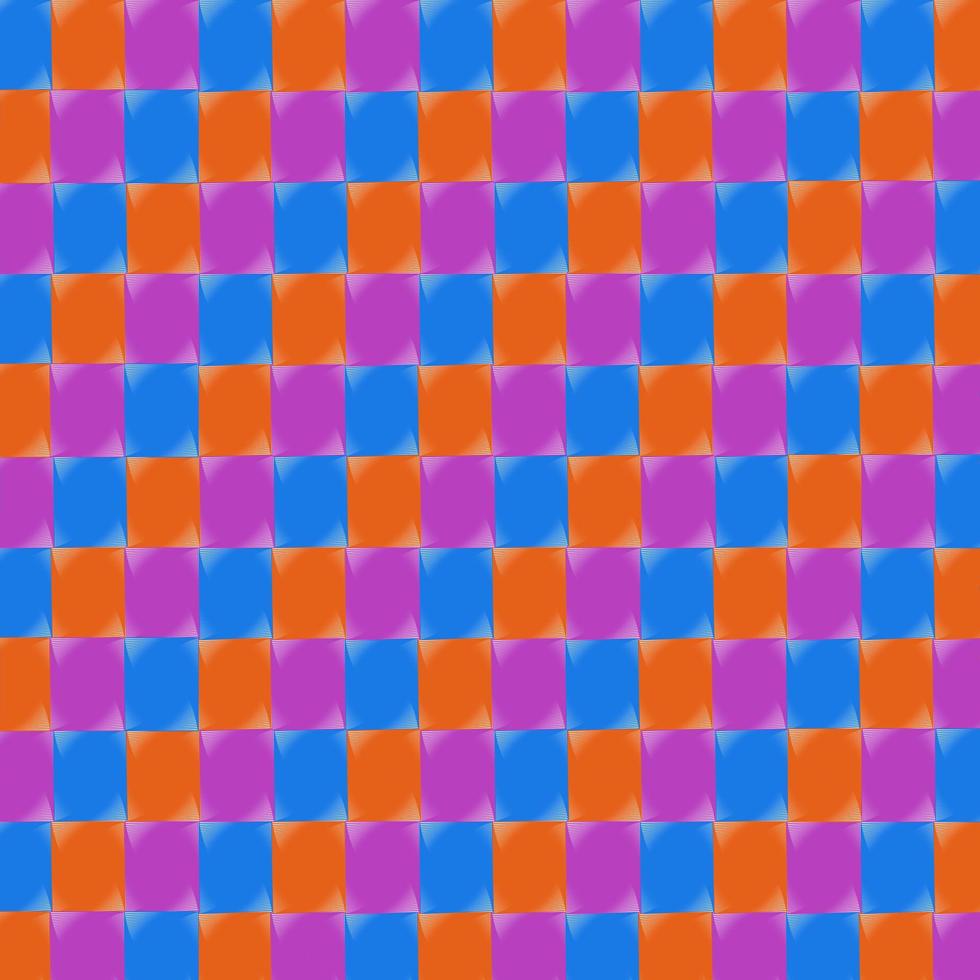 geometric purple blue and orange colour seamless pattern line art vector