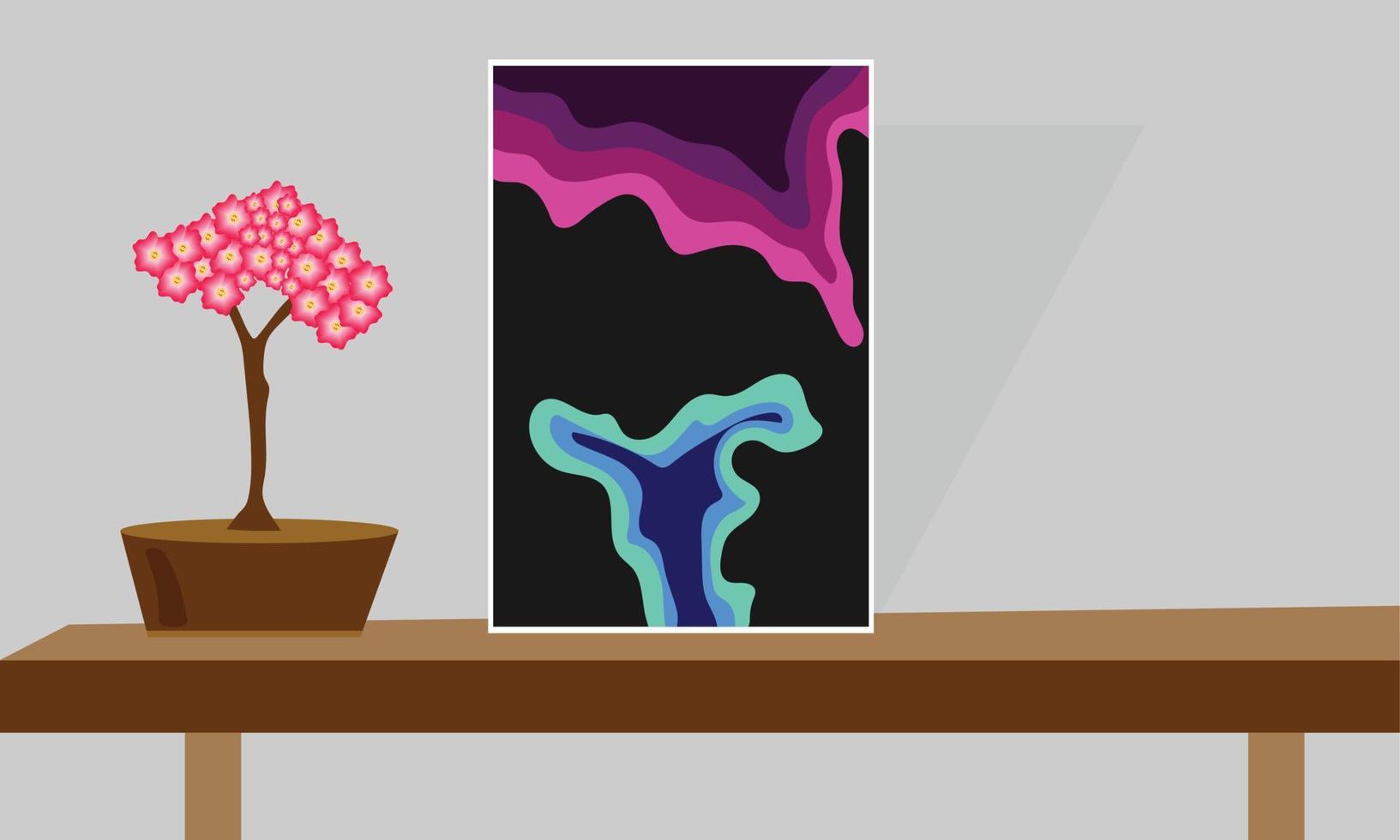 Abstract wall arts vector. Mural wall art. Hand draw organic shape design for wall framed prints, canvas artwork, canvas prints, poster, home, cover, wallpaper. Vector illustration.