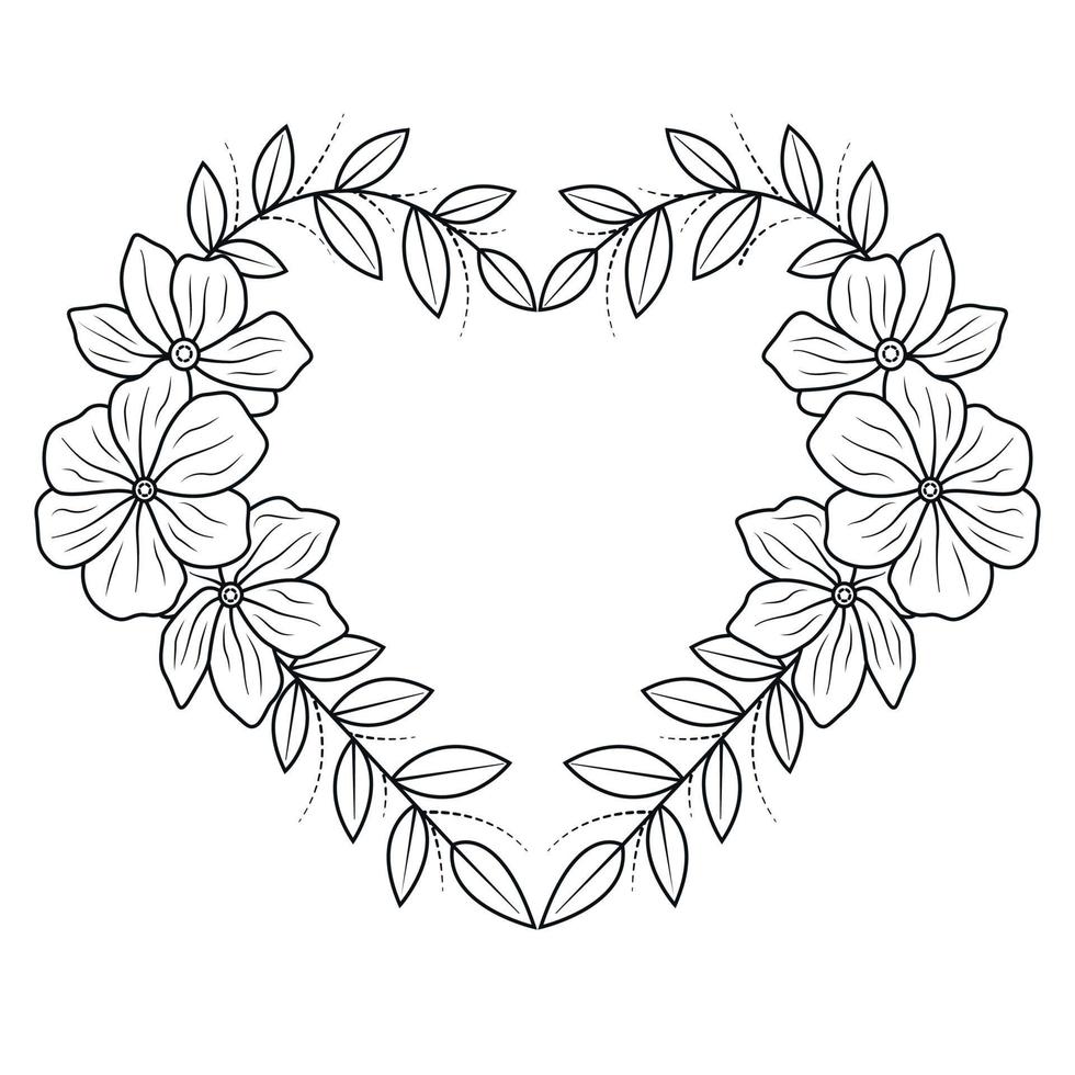 Flower arrangement line art collection, Advanced Flower Coloring Page, Beautiful Flower Coloring Pages free vector