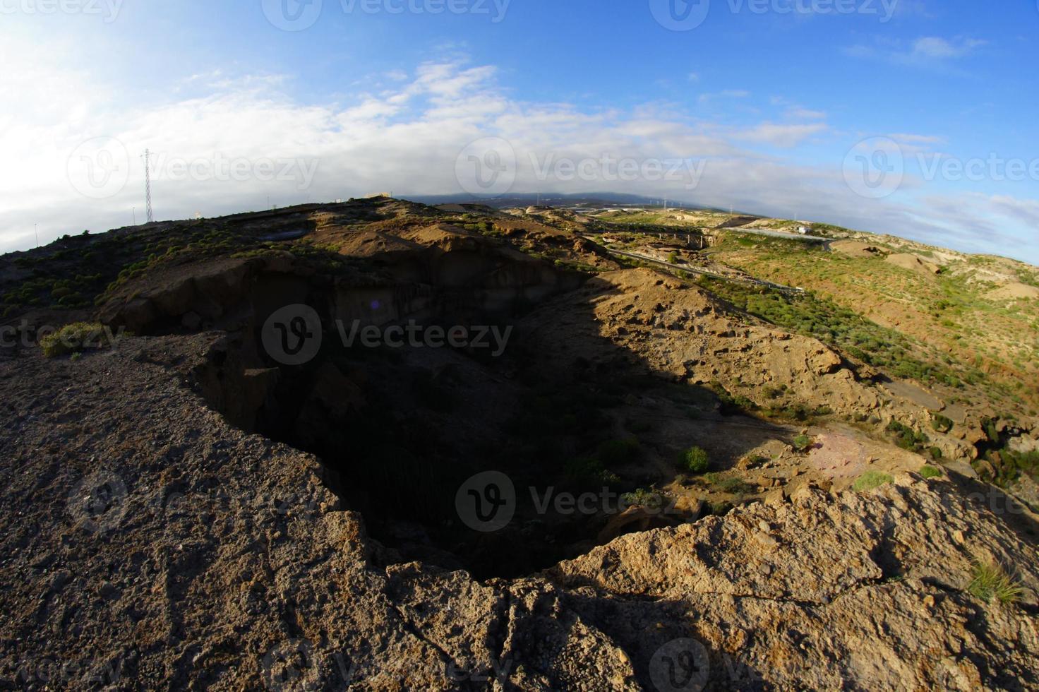 Scenic mountain landscape photo