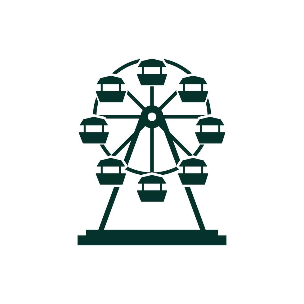 ferris wheel icon vector