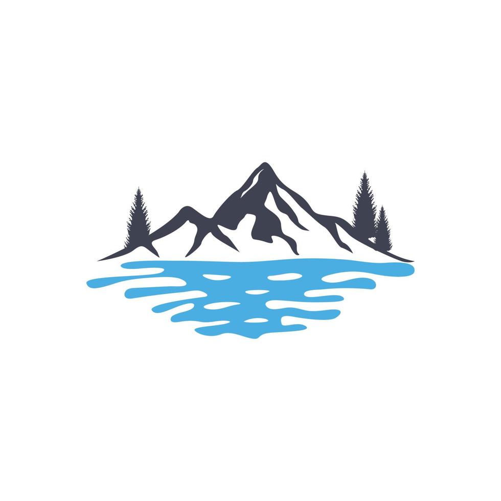 mountain logo vector