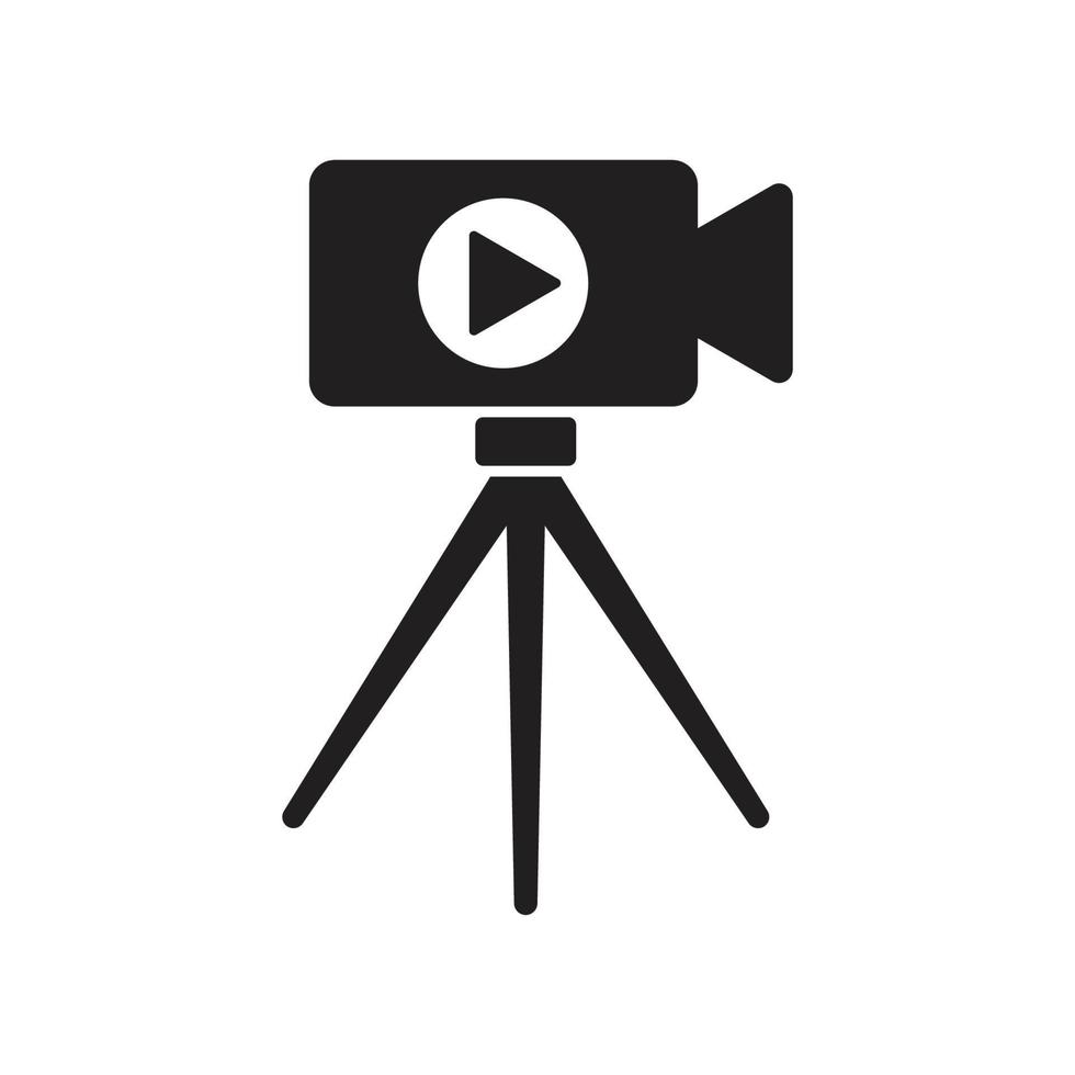 movie camera icon vector
